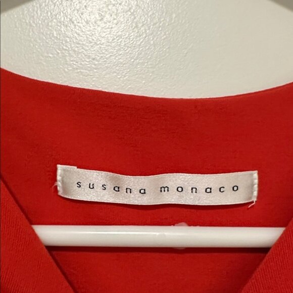 Susana Monaco Vibrant Red Mini Dress - Picture 2 of 3